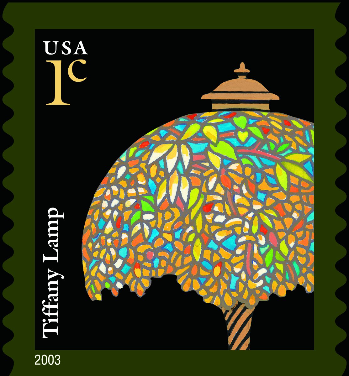 1 Tiffany Lamp definitive 2003 stamps 12980.25