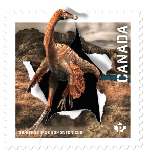 Dinosaurs-Stamp-Ornithominus-400P