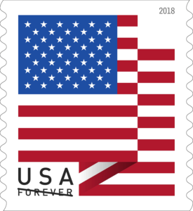 2017 - 2021 Forever Stamps 100 US Flag USPS First Class Postage Stamps Coil  Roll