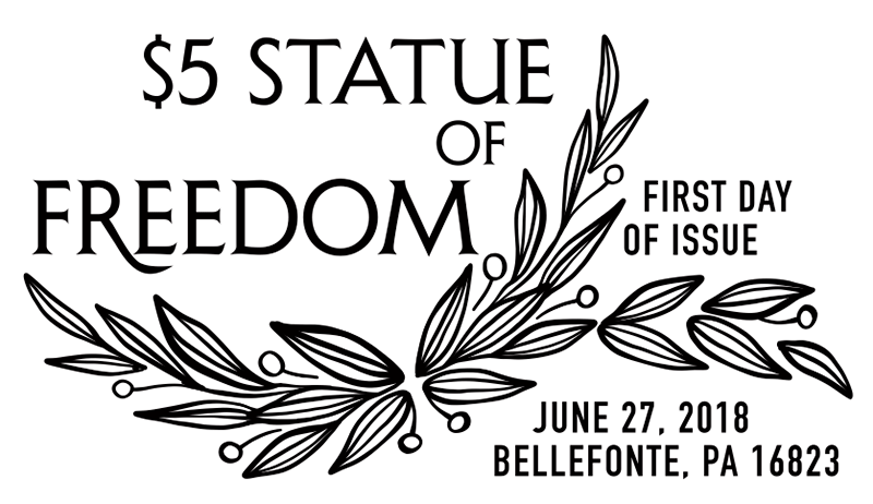 $1 Statue of Freedom Single Postage Stamp Scott 5295