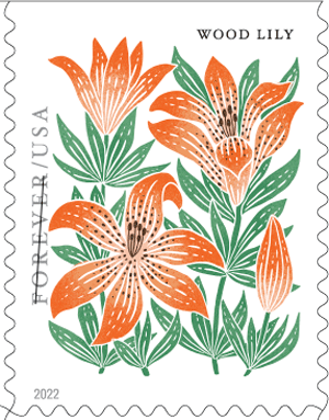 Mountain Flora Forever USPS Postage Stamp 2 Books of 20 US Postal First  Class Wedding Celebration Anniversary Flower Party (40 Stamps) 