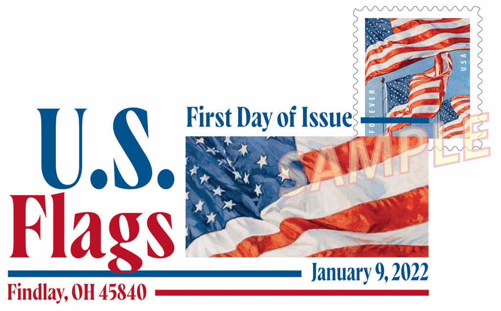 Stamp Announcement 22-2: U.S. Flags 2022 Stamp