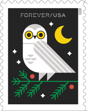 Winter Woodland Animals Stamps 2023 Forever Stamps 100 pcs
