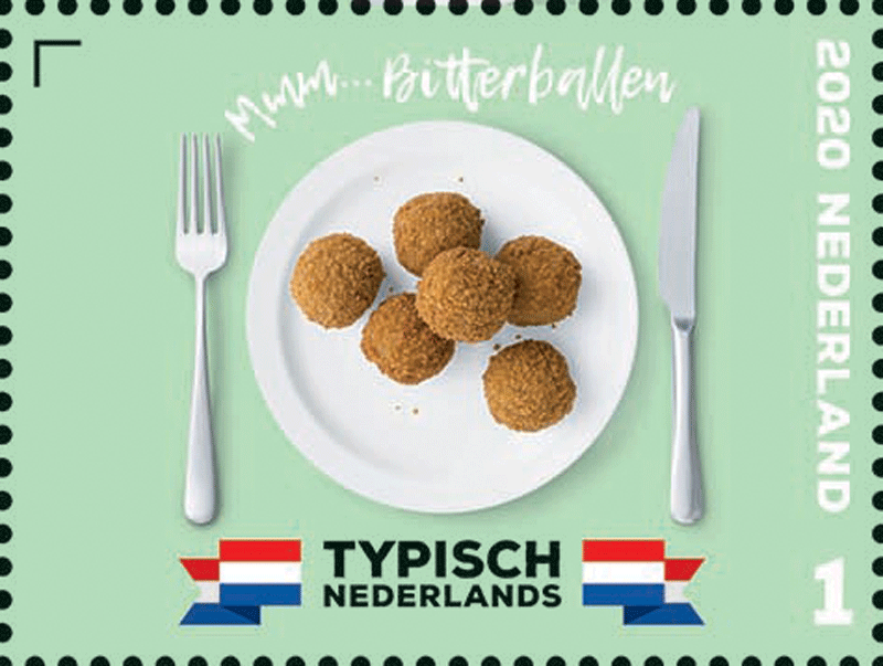 Typically Dutch: Bitterbal (Netherlands 2020) | virtualstampclub.com